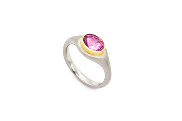 Pinkfarbener Turmalin-Ring